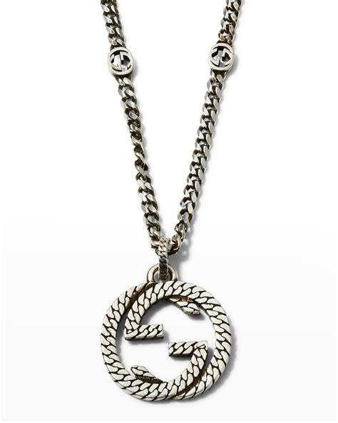 gucci necklace men's sale|men's Gucci pendant.